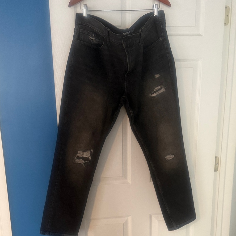 Men's Old Navy Distressed Black Jeans